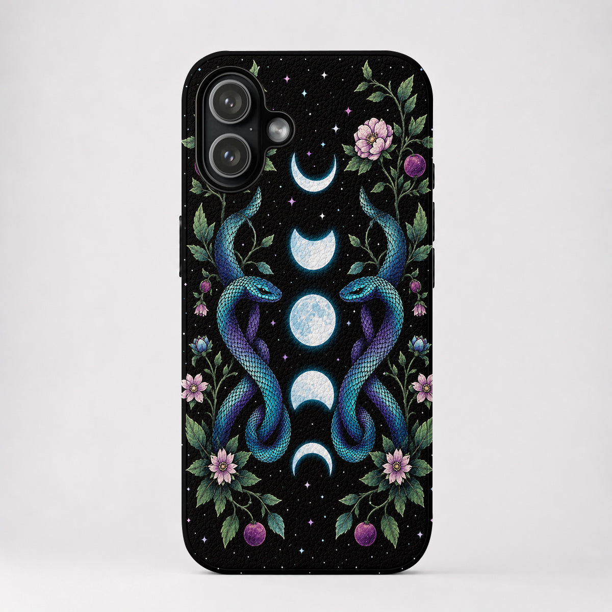 Gothic Leather Phone Case Midnight Ascend
