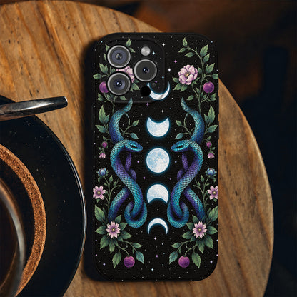 Gothic Leather Phone Case Midnight Ascend