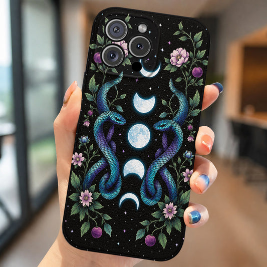 Gothic Leather Phone Case Midnight Ascend