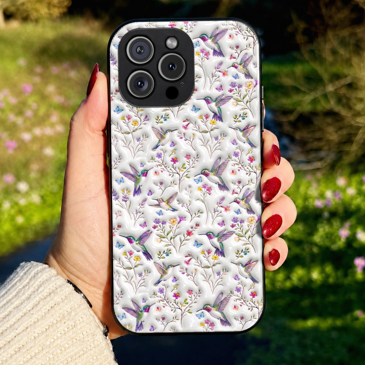 Hummingbird Lover Phone Case Celestial Hummingbird Nectar Reverie