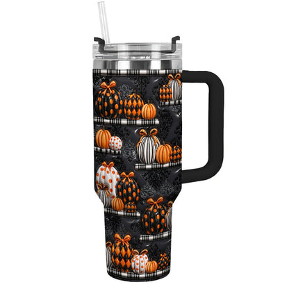 Gothic Pumpkin Lovers 40 oz Tumbler Noir Pumpkin Boutique