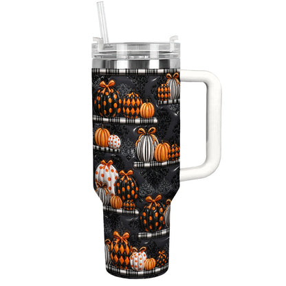 Gothic Pumpkin Lovers 40 oz Tumbler Noir Pumpkin Boutique