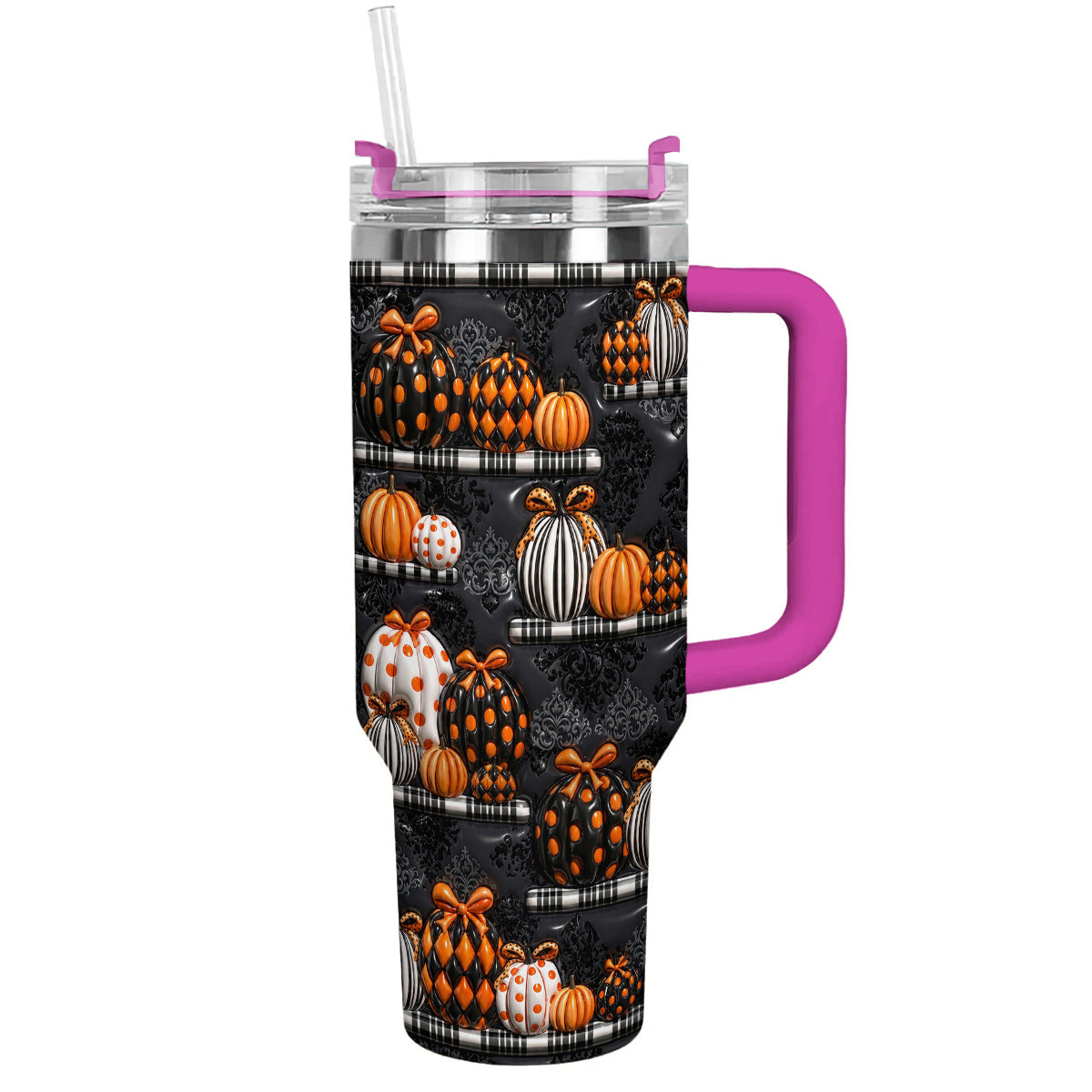 Gothic Pumpkin Lovers 40 oz Tumbler Noir Pumpkin Boutique