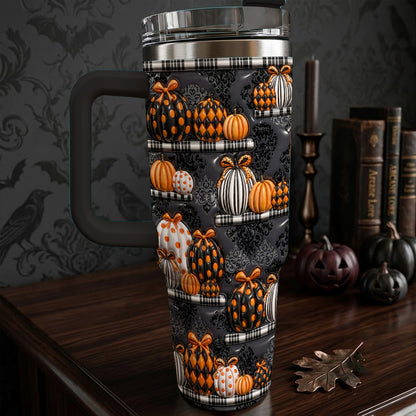 Gothic Pumpkin Lovers 40 oz Tumbler Noir Pumpkin Boutique
