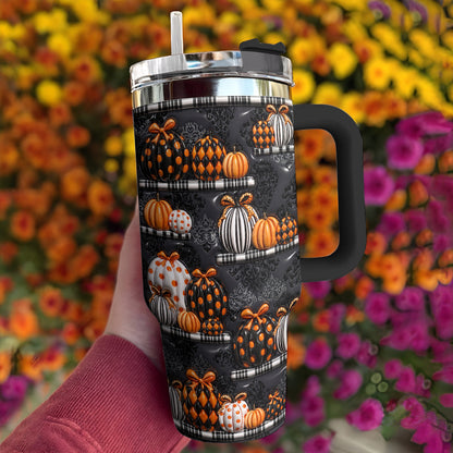 Gothic Pumpkin Lovers 40 oz Tumbler Noir Pumpkin Boutique