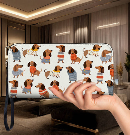 Dachshund Leather Wallet Cuteness Overload