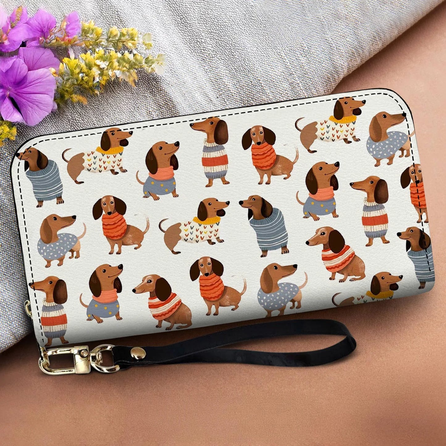 Dachshund Leather Wallet Cuteness Overload