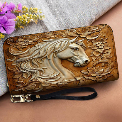 Horse Leather Wallet 2D Print Majestic Harmony