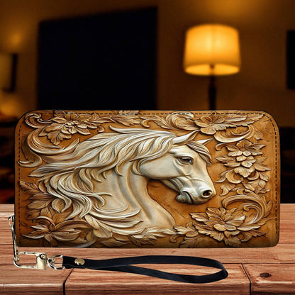 Horse Leather Wallet 2D Print Majestic Harmony