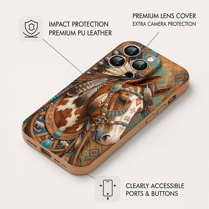 Horse Leather Phone Case Spirit of the Wild