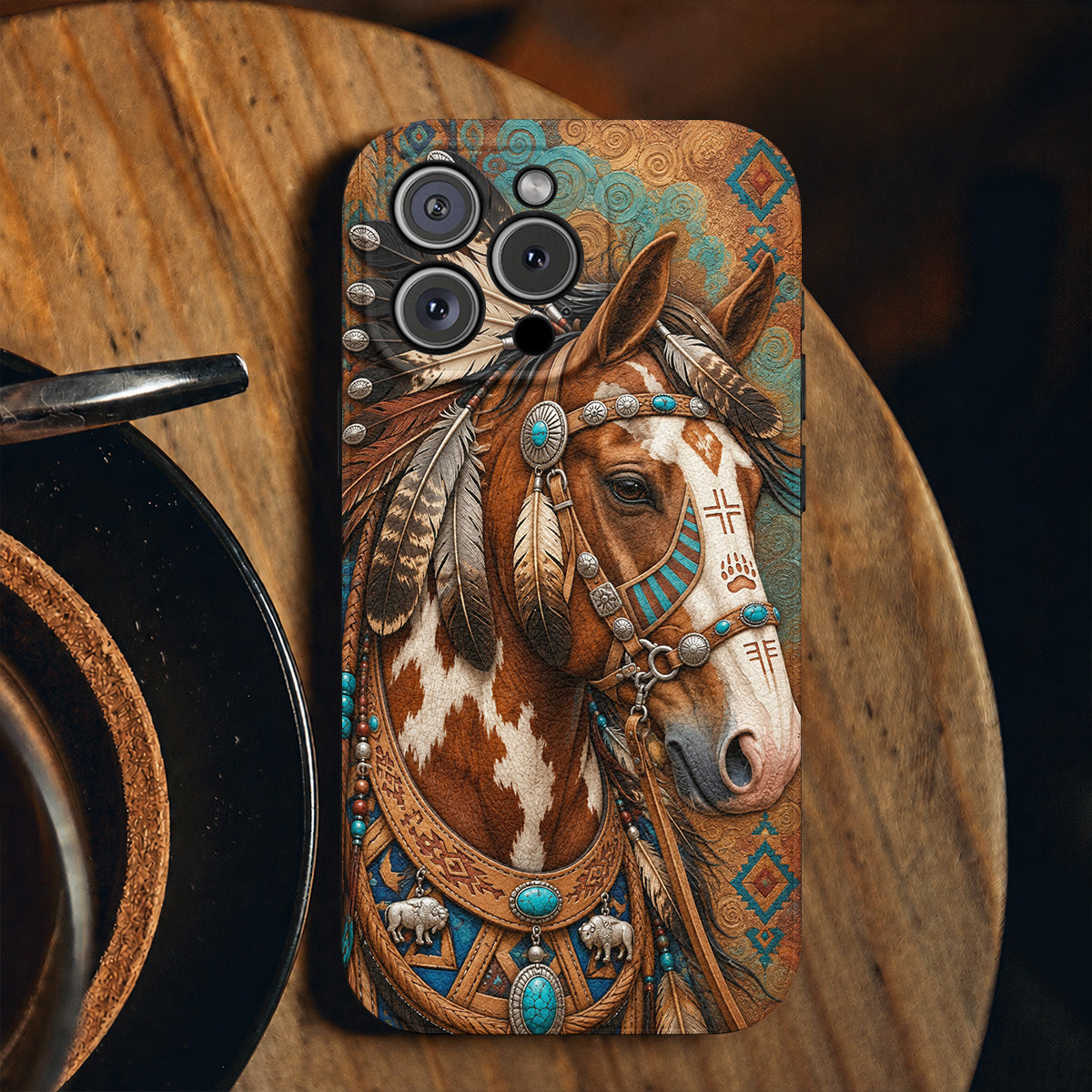 Horse Leather Phone Case Spirit of the Wild