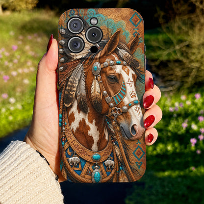Horse Leather Phone Case Spirit of the Wild