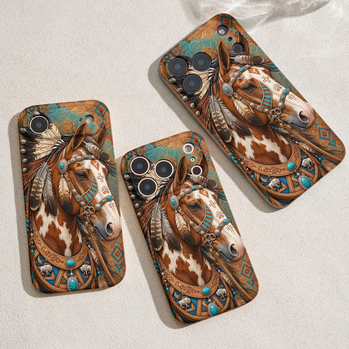 Horse Leather Phone Case Spirit of the Wild