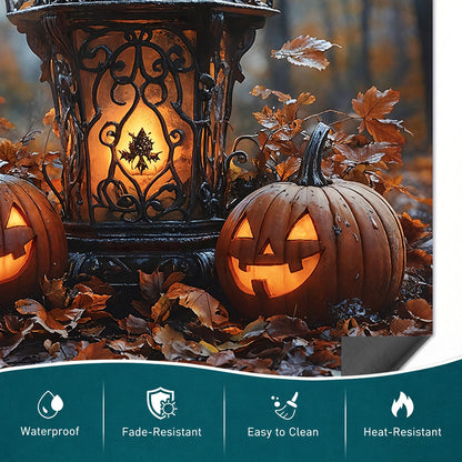 Halloween Magnetic Dishwasher Cover Lantern of the Laughing Pumpkins