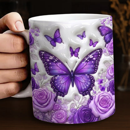 Butterfly Lover Ceramic Mug Butterflies Wings In Bloom