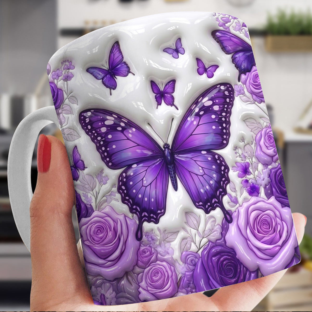 Butterfly Lover Ceramic Mug Butterflies Wings In Bloom