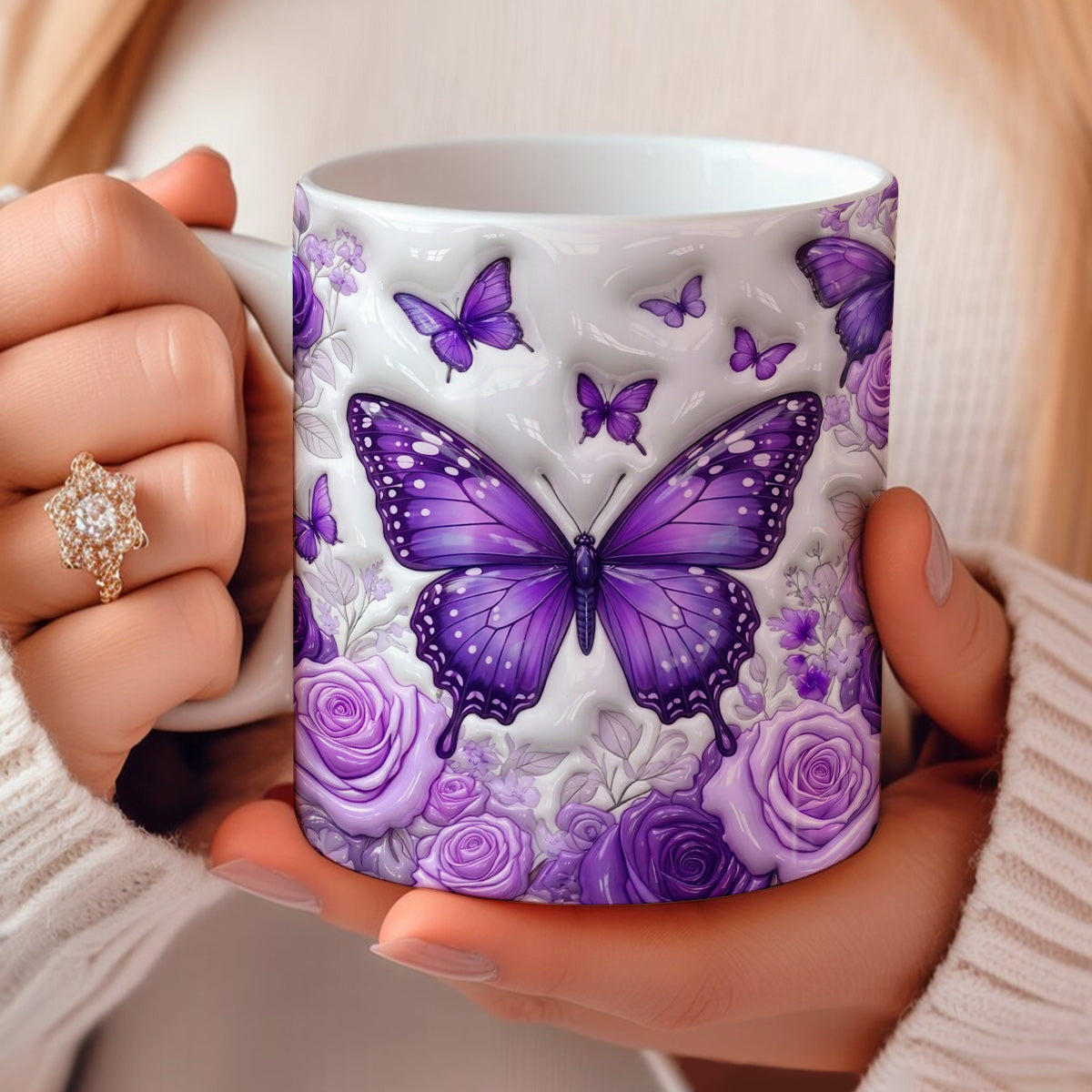 Butterfly Lover Ceramic Mug Butterflies Wings In Bloom