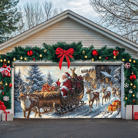 Christmas Garage Door Banner Decoration - Gentle Christmas Spirit