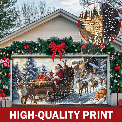 Christmas Garage Door Banner Decoration - Gentle Christmas Spirit