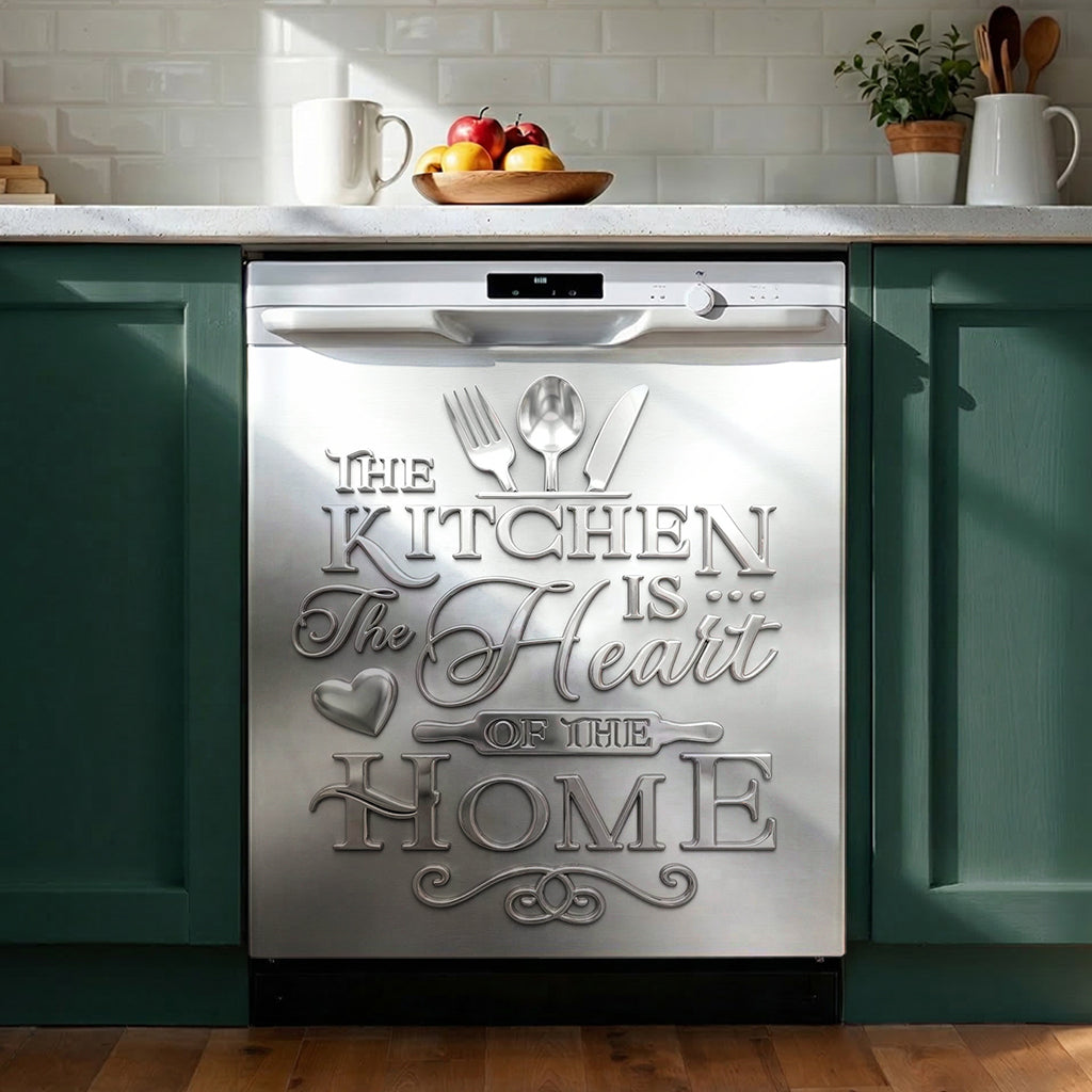 Kitchen Style Magnetic Dishwasher Cover Heart Of The Kitchen Home