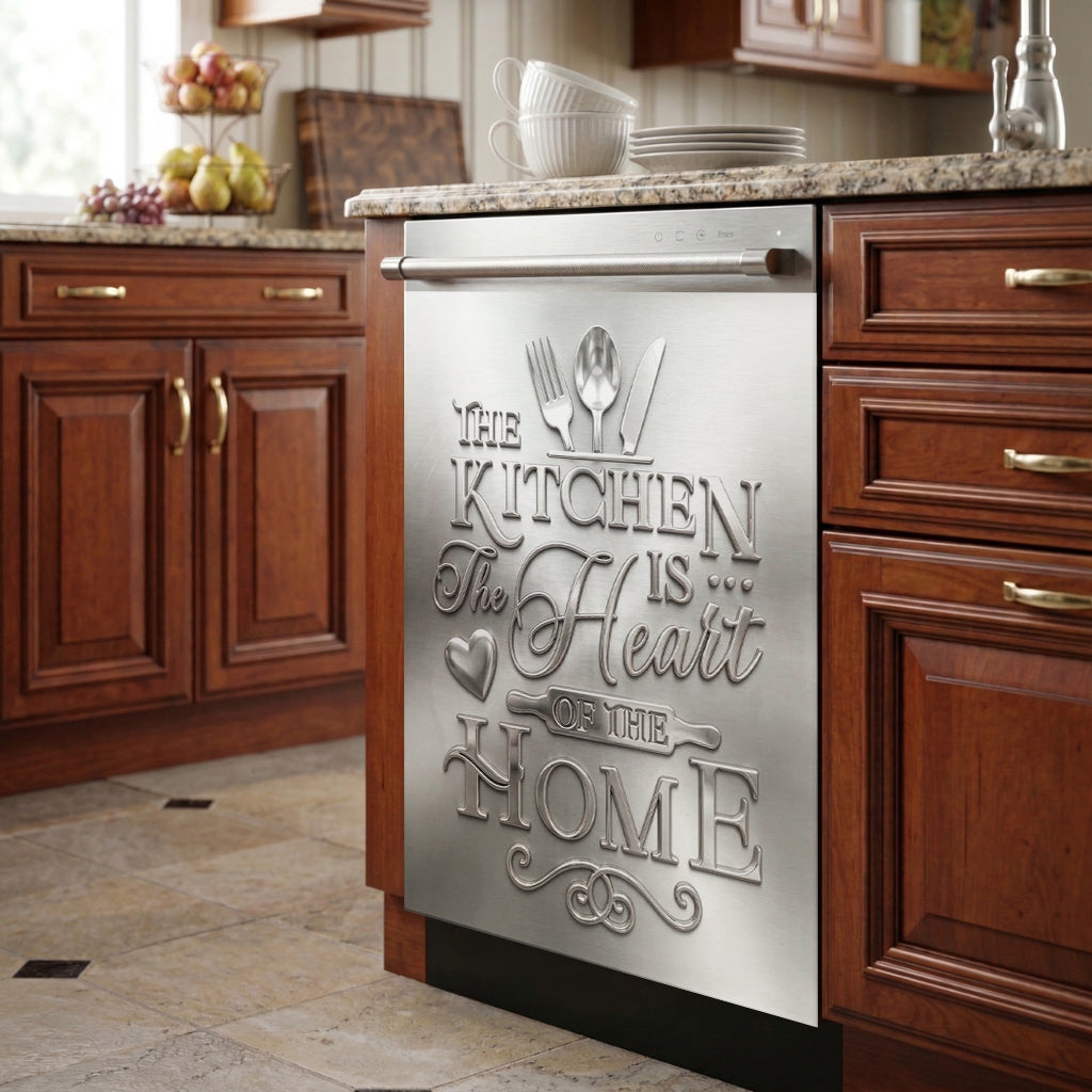 Kitchen Style Magnetic Dishwasher Cover Heart Of The Kitchen Home