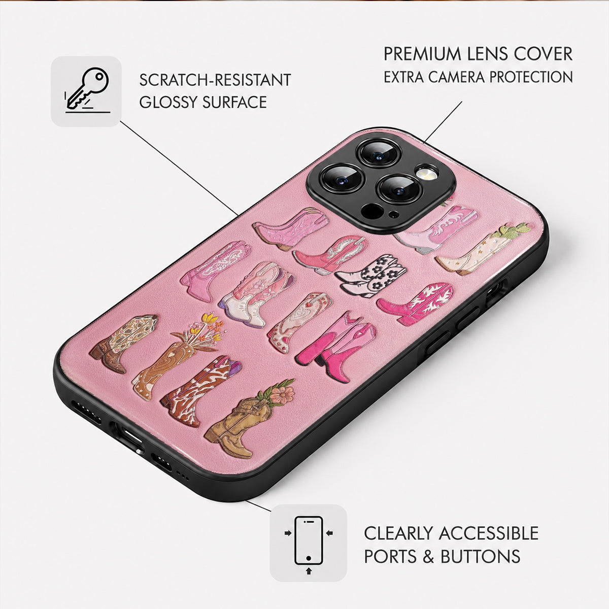 Cowgirl Phone Case Pretty in Pink