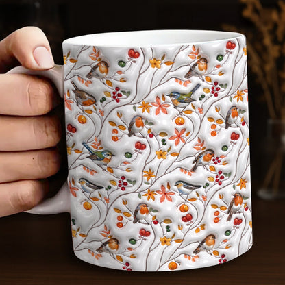 Songbird Lovers 11 oz Mug Moonpetal Melody Garden Whisper