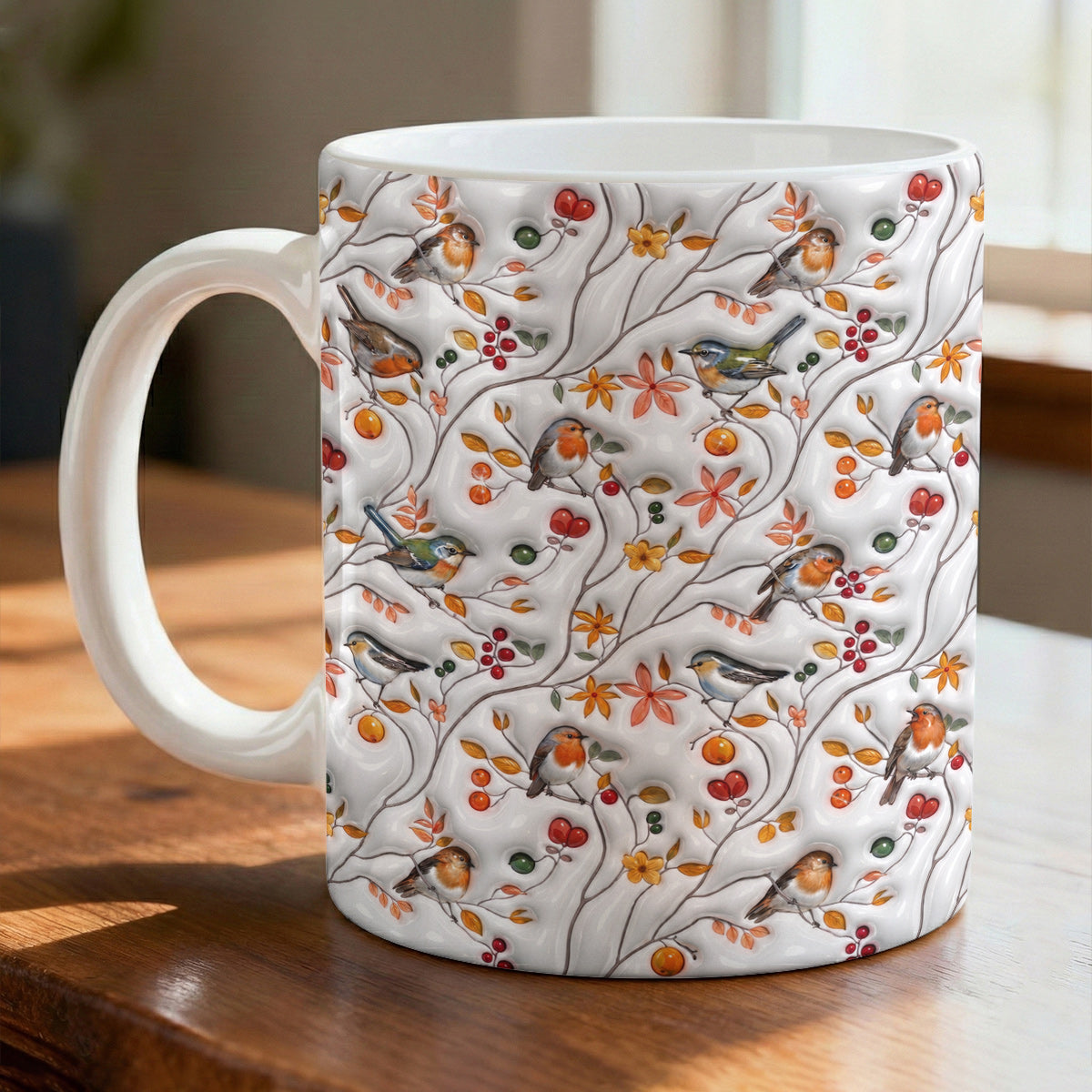 Songbird Lovers 11 oz Mug Moonpetal Melody Garden Whisper