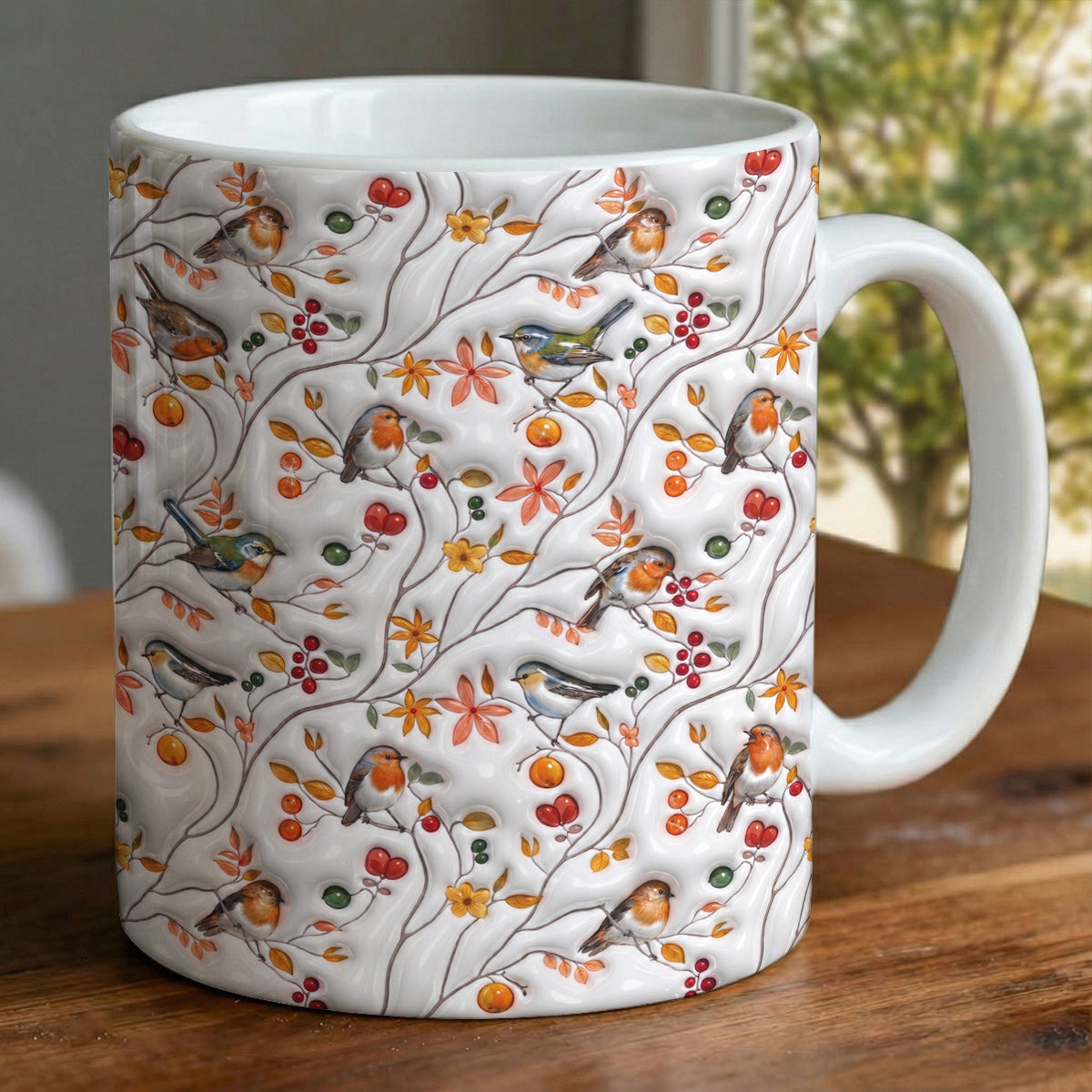 Songbird Lovers 11 oz Mug Moonpetal Melody Garden Whisper