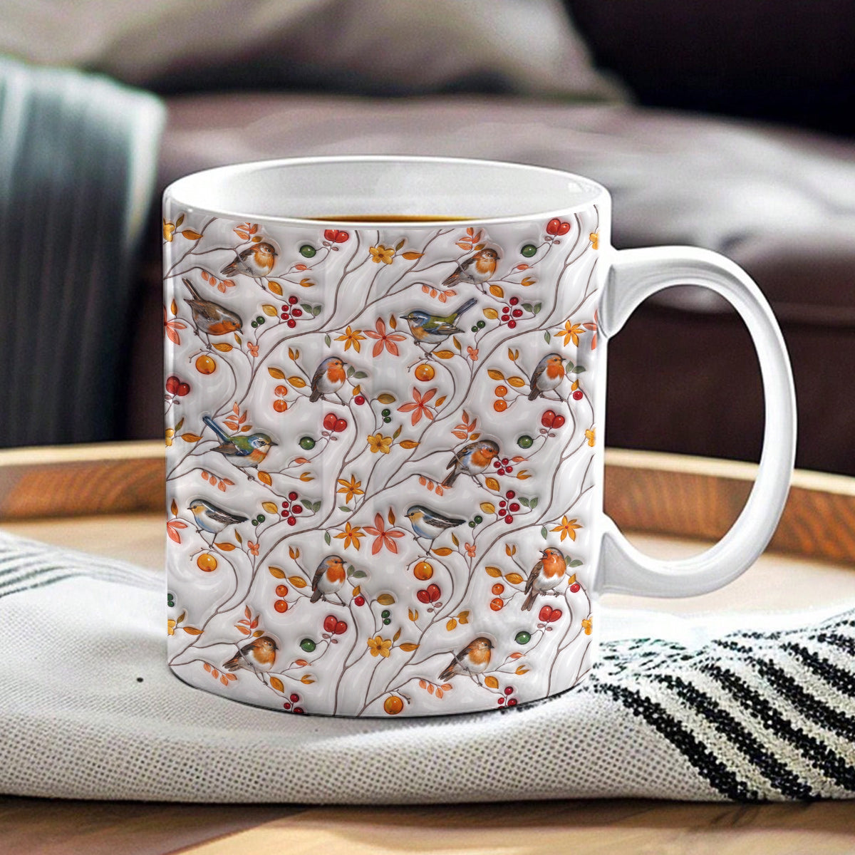 Songbird Lovers 11 oz Mug Moonpetal Melody Garden Whisper