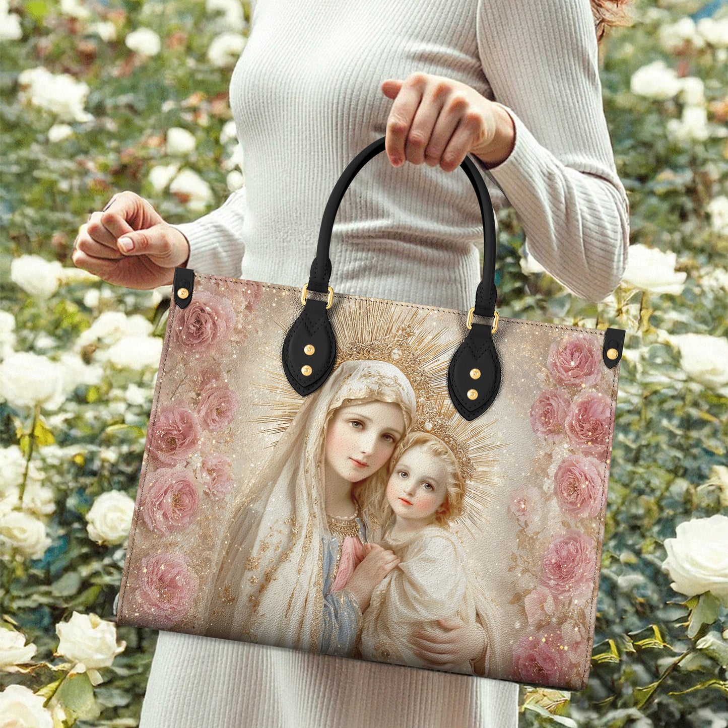 Faith Leather Bag Blessed Golden Grace