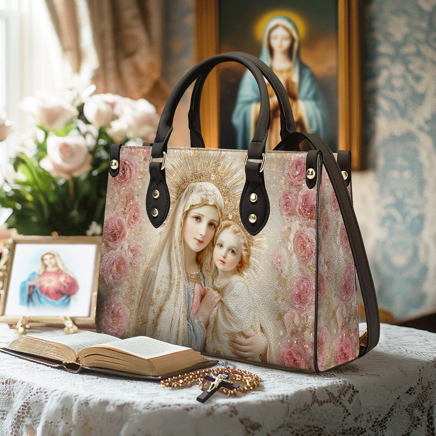 Faith Leather Bag Blessed Golden Grace