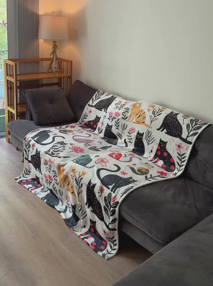 Deer Hunting Fleece Blanket Whitetail Patchwork Lodge