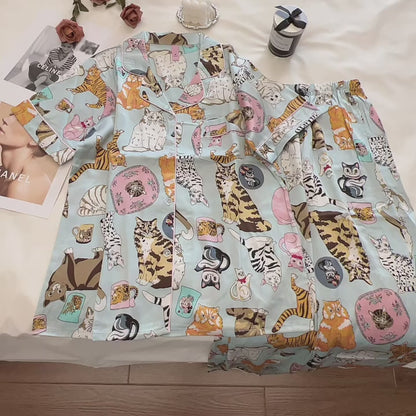 Purrfect Dreams Two-piece Pajamas