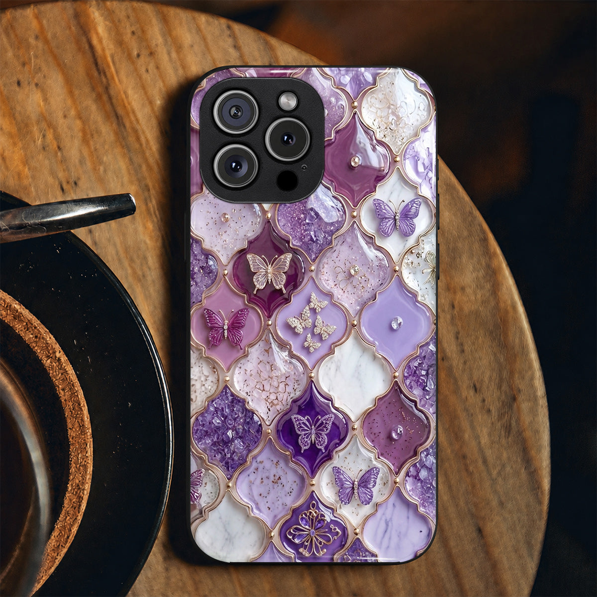 Butterfly Phone Case Amethyst Butterfly