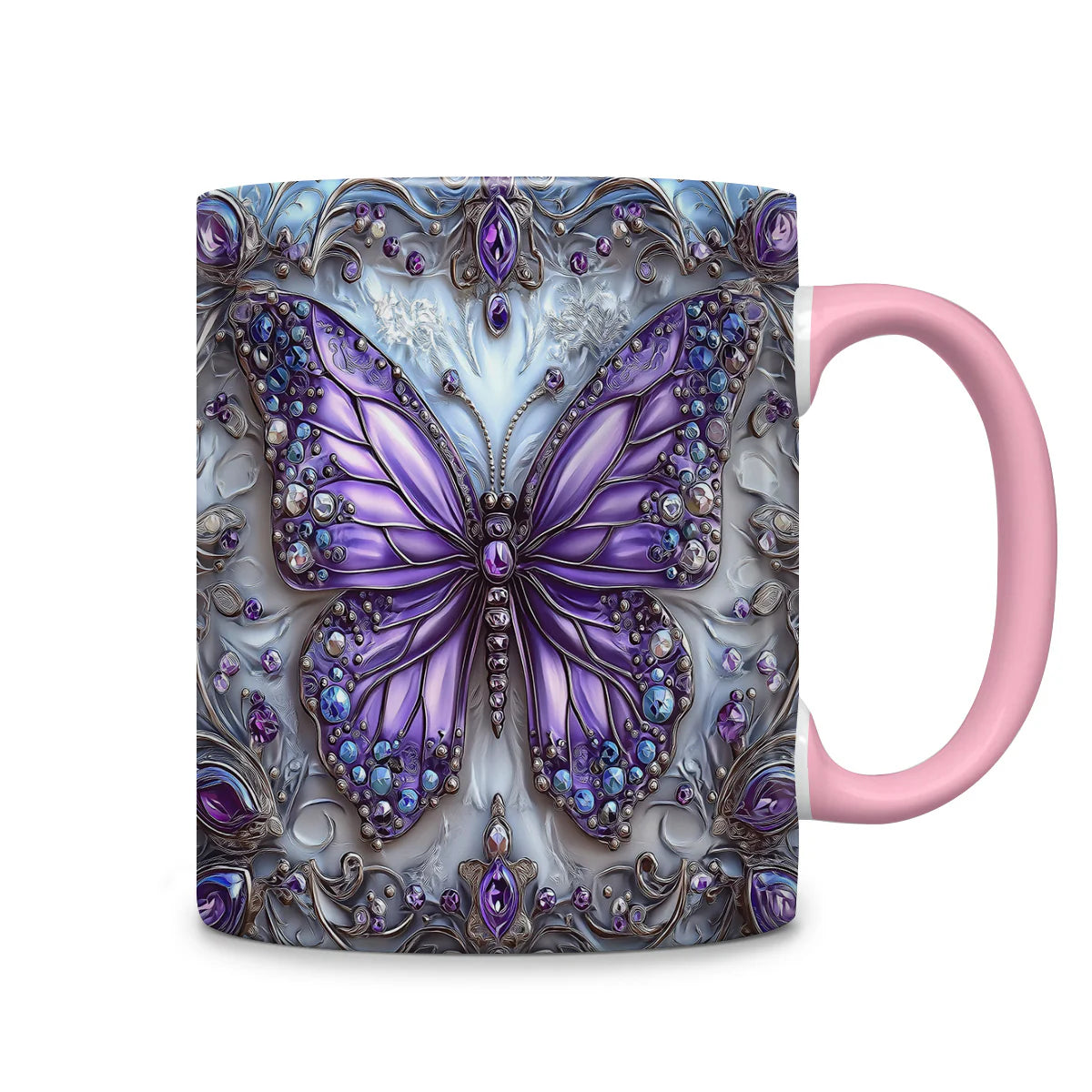 Beautiful Butterfly Accent Mug