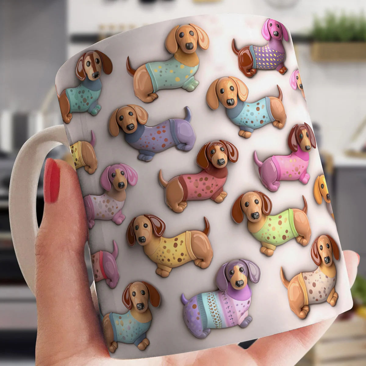 Dachshund 11Oz Mug Pretty Dachshunds