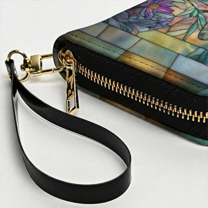 Dragonfly Bloom Leather Wallet Ethereal Dragonfly Bloom Sanctuary