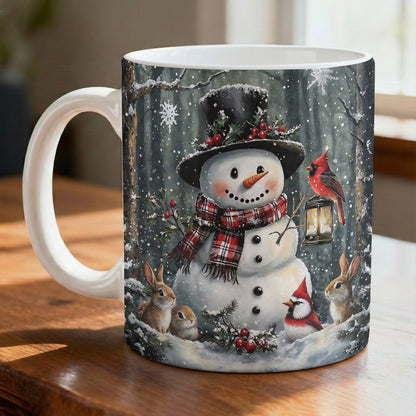 Winter Ceramic Accent Mug Winter's Forest Friends