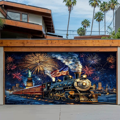 Patriotic Garage Door Banner - The Freedom Express