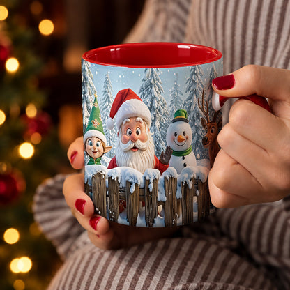 Christmas Ceramic Accent Mug Santa’s Jolly Crew