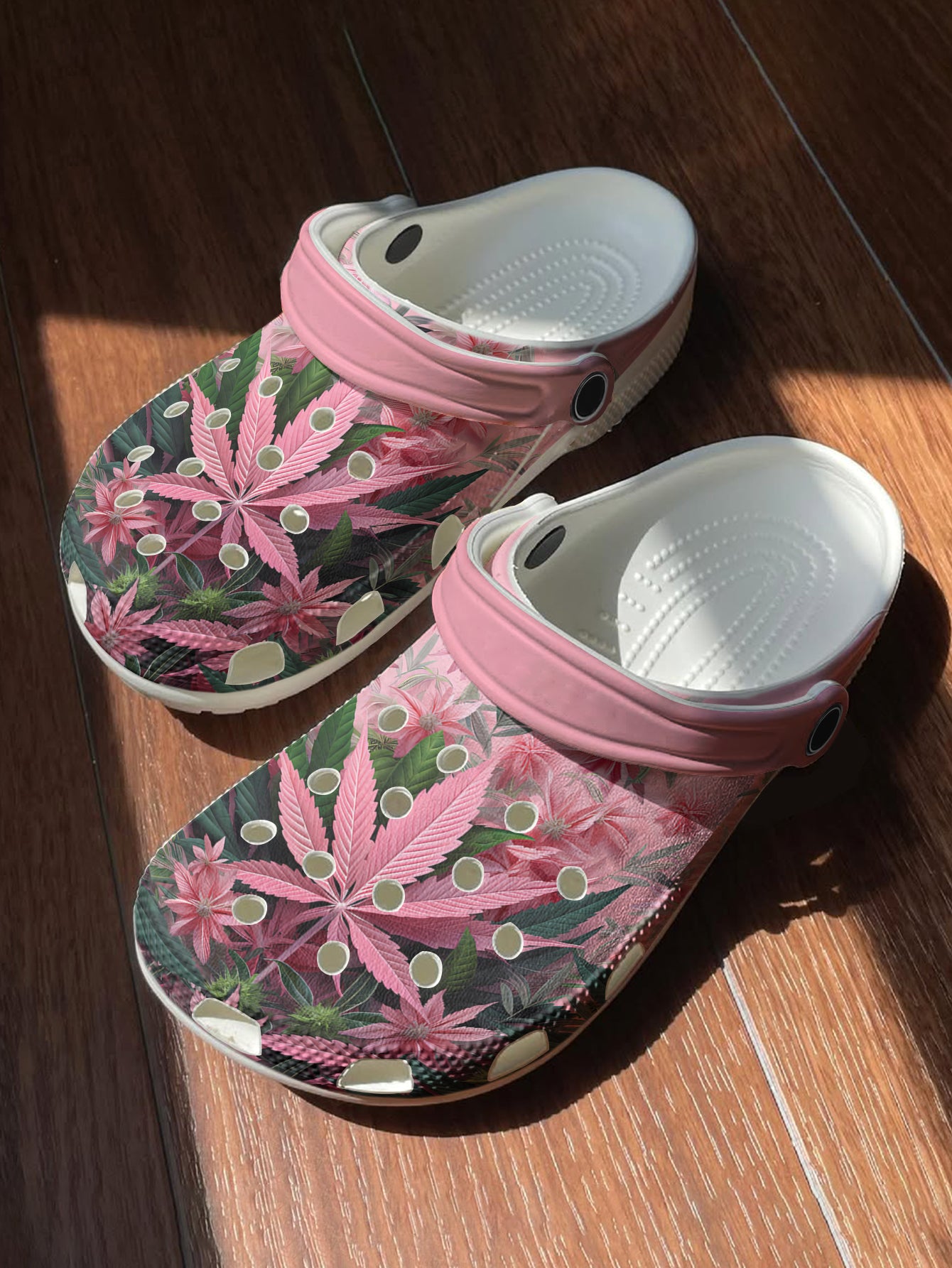 Weed Graphic Clogs Pink Haze Dreams