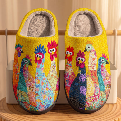 Chicken Fleece Lined Slippers The Goofy Flock