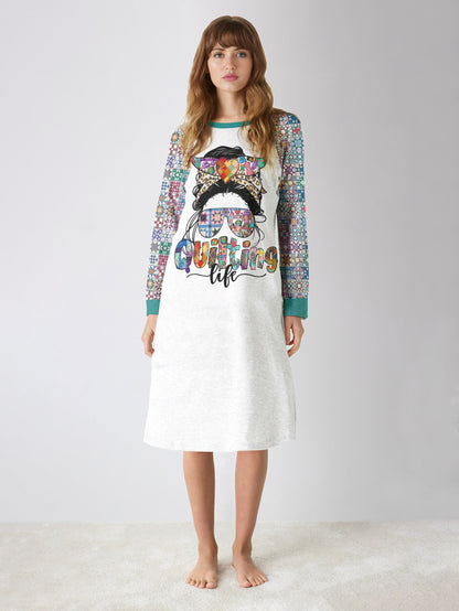 Sewing Lover Raglan Dress Quilting Life Quilt Blocks