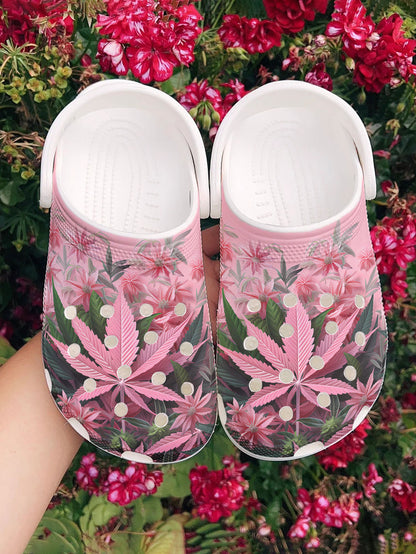 Weed Graphic Clogs Pink Haze Dreams