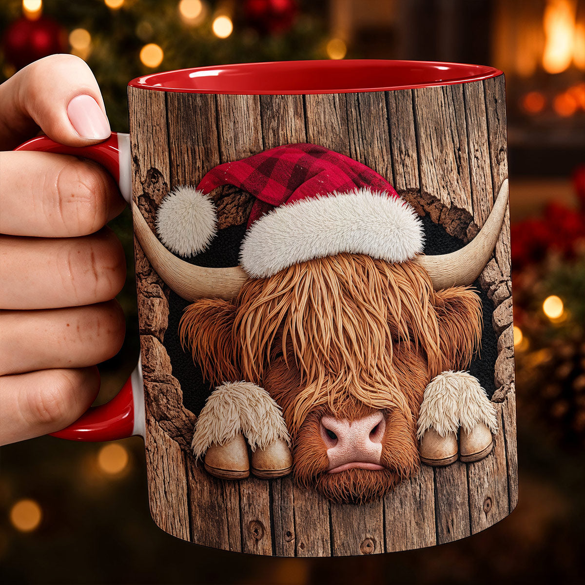 Cozy Christmas Highland Hideaway Ceramic Accent Mug