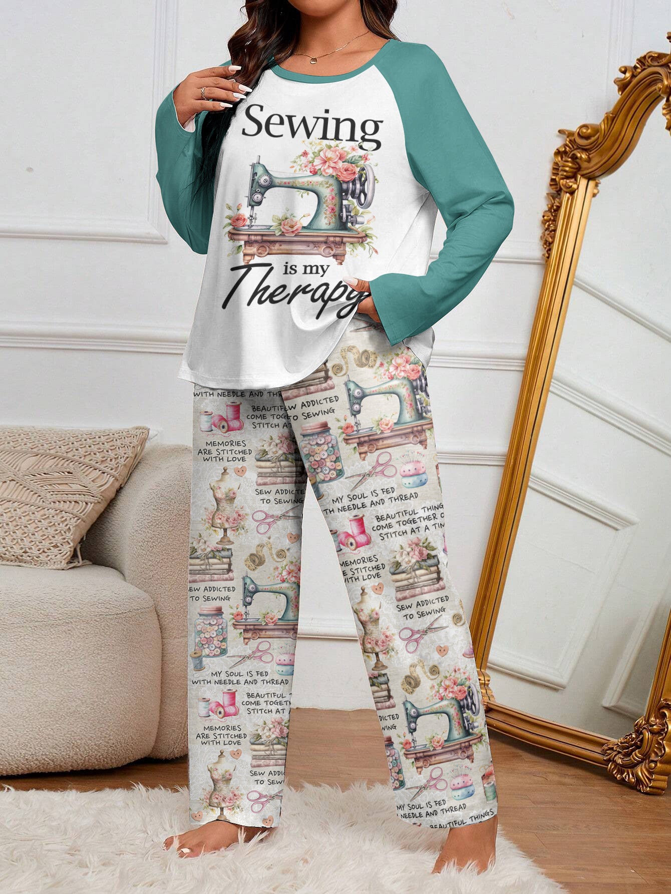 Sewing Lover Raglan Lounge Pajamas Sewing Is My Therapy