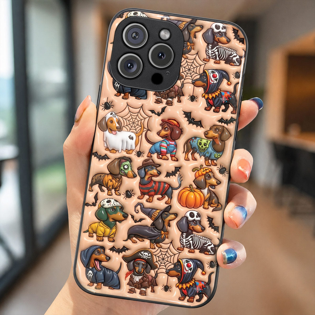 Spooky Sausage Squad Halloween Dachshund Phone Case