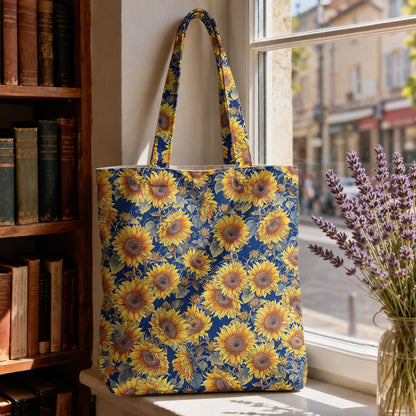 Sunflower Canvas Tote Bag Gorgeous Flowers