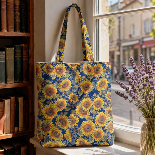 Sunflower Canvas Tote Bag Gorgeous Flowers